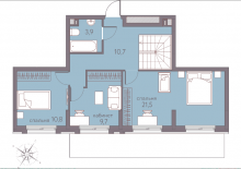4-к квартира, 116 м&sup2, 1/22 эт., Пермь, Серебристая, 5 - фото 2